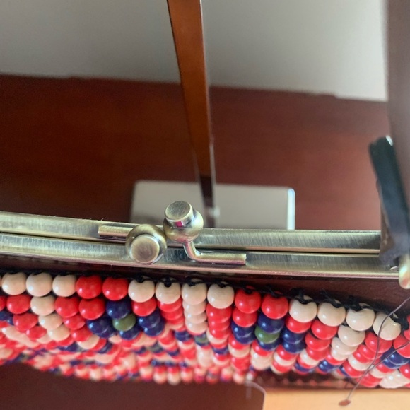 PATRICIA NASH Beaded Leather Frame Satchel - NWT - Picture 11 of 14